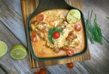 Lachs Pasta mit Zitrone